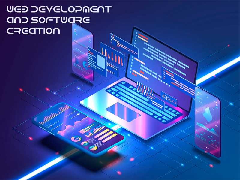 Development of websites and internal software solutions
